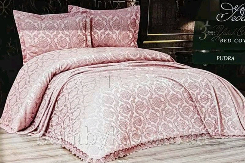 Покривало З Наволочками Жакардове Karina Home JEDA PUDRA 240x240 Туреччина