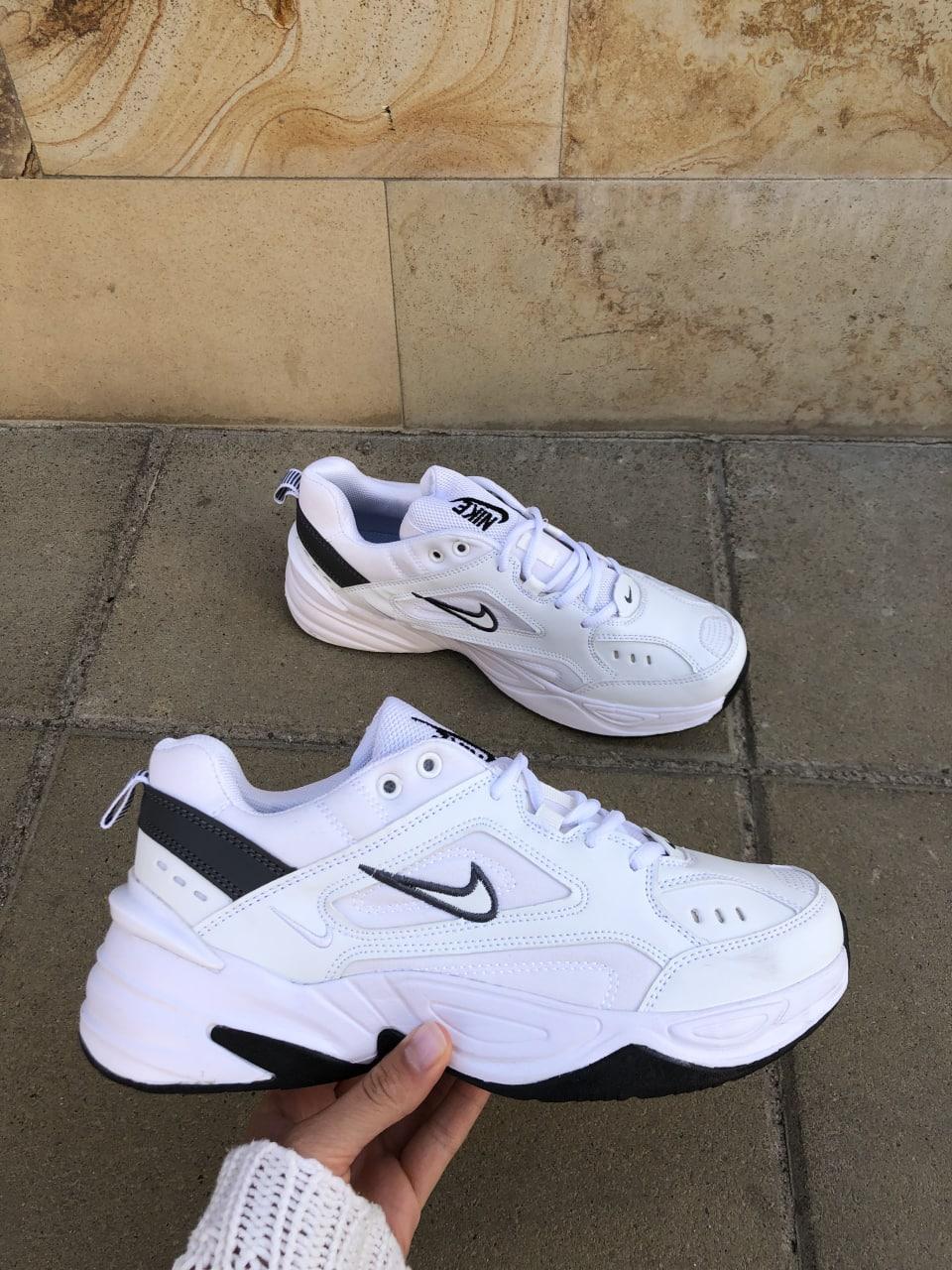 Мужские кроссовки Nike M2K Tekno White Black Обувь Найк М2К Текно белые ...