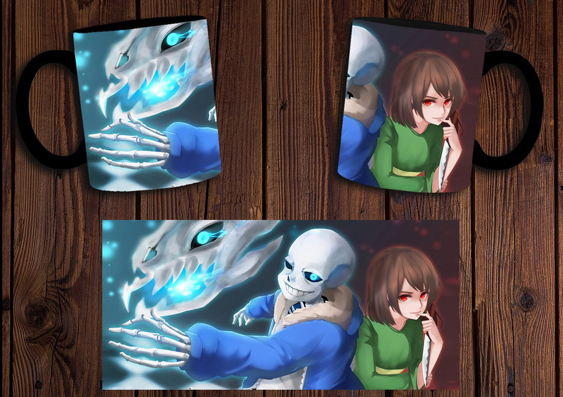 Купить Чашка "Undertale" / Кружка Андертейл №6 Черный, цена 175 ...