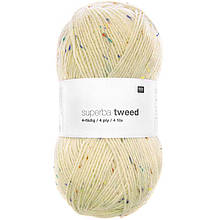 Пряжа Rico Superba Tweed 4-ply (колір 001 Creme)