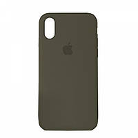 Накладка Apple Silicone Case для iPhone XR Силиконовый чехол Full Cover Asphalt