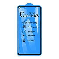 Стекло Ceramic для Samsung A21s Защитное Glass гибкое керамическое Глянцевое Черное