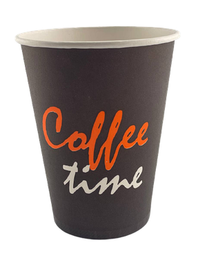 Стакан 1-шаровий з малюнком "Coffe Time" - 250мл (коричневий)