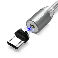 Магнитный кабель круглый коннектор Micro USB от KEYSION