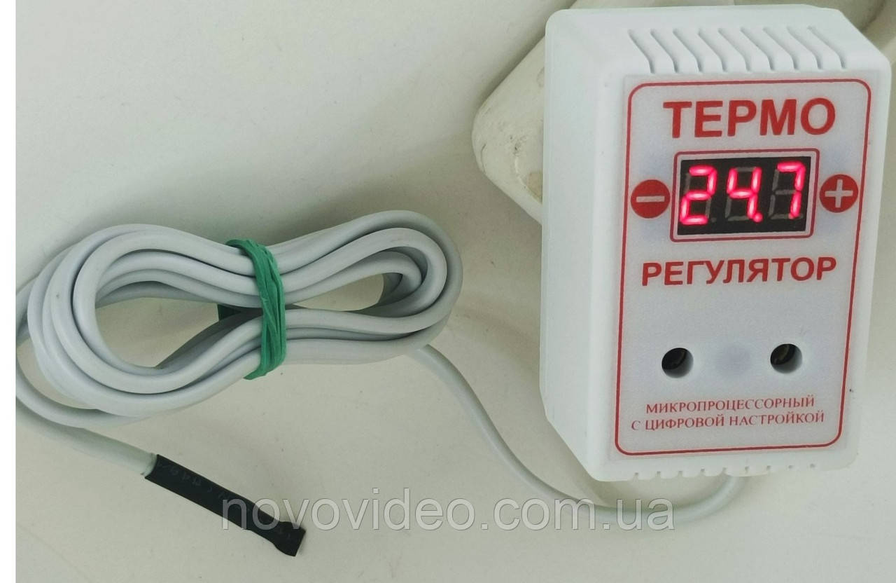 Терморегулятор, регулятор температури з таймером CTRT-A для автоклава, стерилізатора в корпусі під розетку