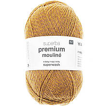 Пряжа Rico Mouline 4-ply (цвет 005 горчично-бежевый)
