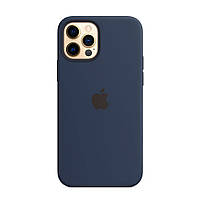 Чехол Silicone Case with MagSafe & SplashScreen iPhone 12 Pro | 12 Deep Navy