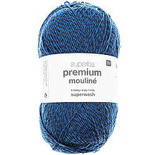Пряжа Rico Mouline 4-ply (цвет 008 серо-голубой)