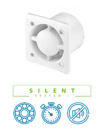 Awenta System+ Silent(KWS100T) вентилятор витяжний побутовий