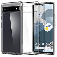 Чохол Spigen для Google Pixel 6A — Ultra Hybrid, Crystal Cleare (ACS04477)