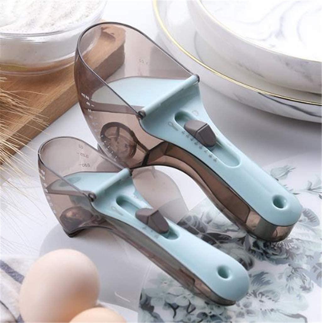 Регульовані пластикові мірні ложки 2 штук Adjustable measuring spoon