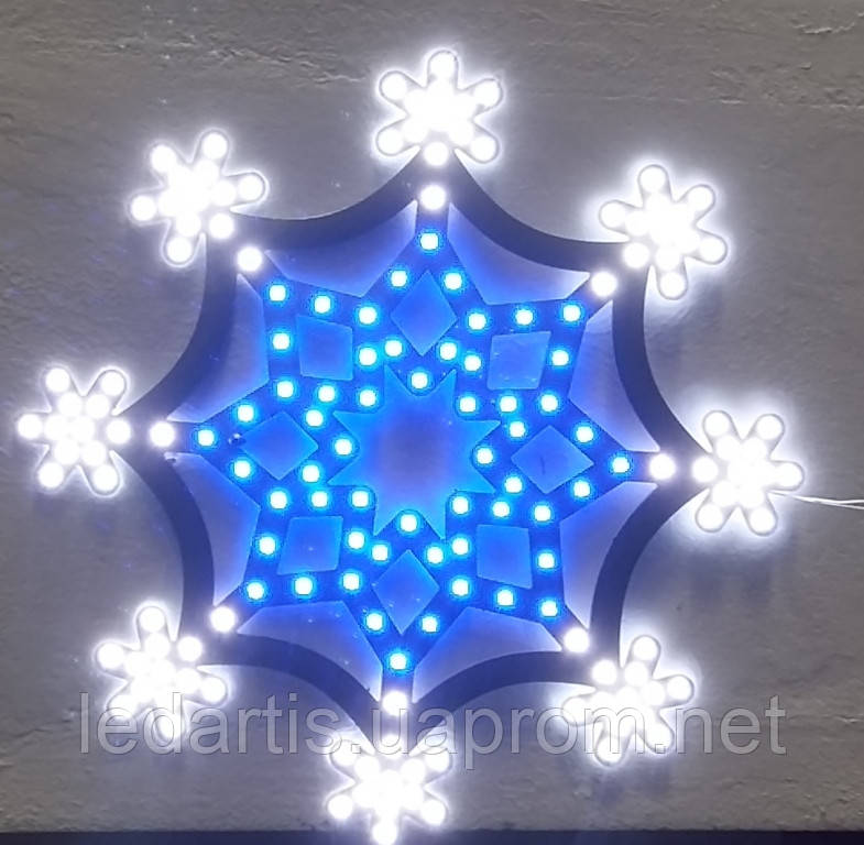 Новогодняя светодиодная снежинка "Хрустальная" - фото 2 - id-p270517985