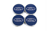 Колпачки на диски 69/64мм синие (4 шт) Тюнинг Ford TMR Колпачки на диски Форд