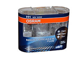 Лампа головного світла Osram H1 55 W 64150NBP Night Breaker Plus TMR H1 — Лампи головного світла