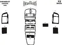 Chevrolet Captiva Накладки на панель (Meric) Дерево TMR Накладки на панель Шевроле Каптива