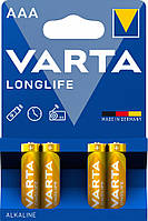 Батарейки LR3 VARTA LongLife (AAA, Alkaline) мини