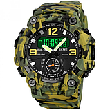 Військові тактичні годинники з підсвічуванням, таймером, секундоміром і будильником з каучуковим ремінцем, фото 2