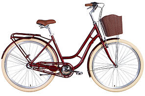 Велосипеди 28" Dorozhnik Coral, Nexus, рама 19" вишневий (OPS-D-28-211)