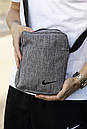 Містка барсетка з поліестеру кольору сірий меланж, фото 6
