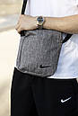 Містка барсетка з поліестеру кольору сірий меланж, фото 7