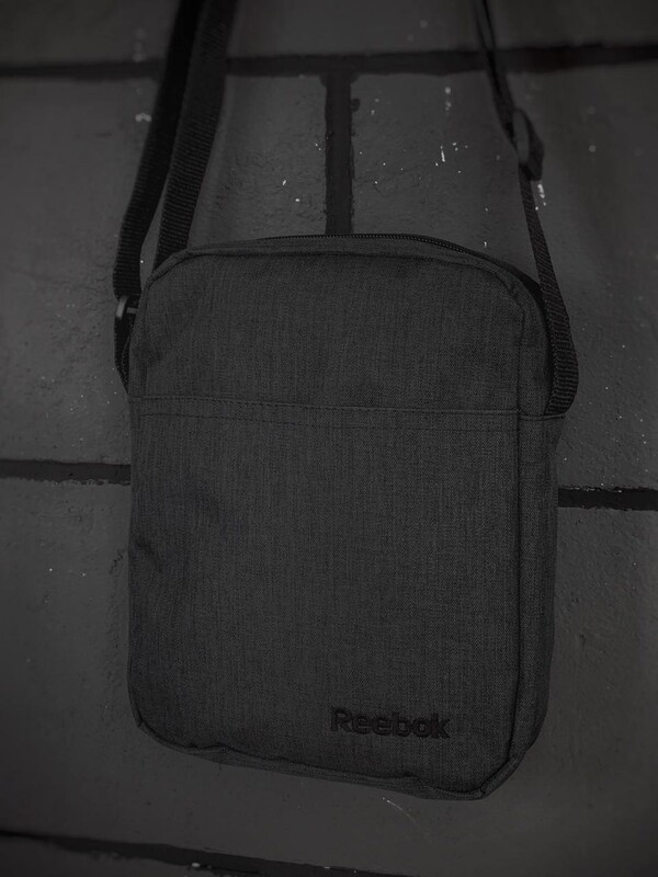 Спортивна чоловіча сумка. Колір: темно-сірий меланж, фото 1