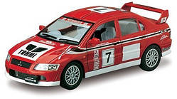 Колекційна машинка MITSUBISHI LANCER EVOLUTION VII WRC KT5048W(Red) інерційна