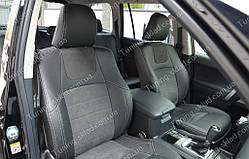 Чохли на Тойота Прадо 150 рестайлінг 2013 (авточохли Toyota Prado 150 рестайлінг 2013, Lether style)