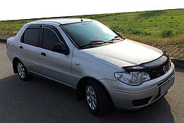 Дефлектор капота для Fiat Albea Полікарбонат