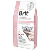 Brit GF Veterinary Diets Cat Hypoallergecnic 2 кг ( Беззерновая Гипоаллергенная диета для котов. Лосось/горох)