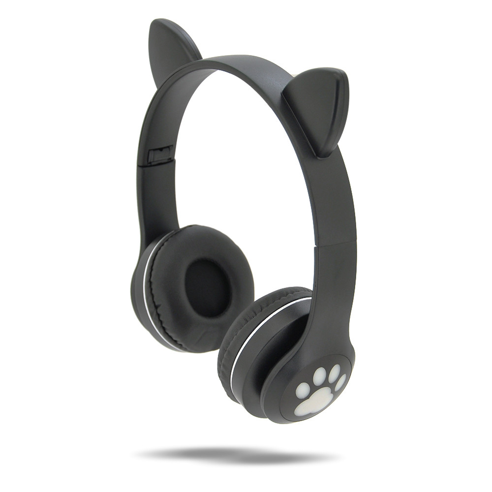 Бездротові Bluetooth-навушники Cat Ear VZV-23M Led, Black