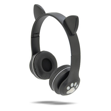Бездротові Bluetooth-навушники Cat Ear VZV-23M Led, Black, фото 1