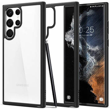 Чохол Spigen для Samsung Galaxy S22 Ultra — Ultra Hybrid, Black (ACS03919)
