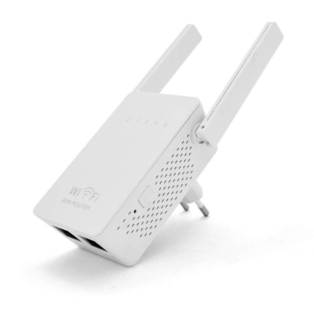 Усилитель WiFi сигнала с 2-мя встроенными антеннами LV-WR02ES, питание 220V, 300Mbps, IEEE 802.11b/g/n, - фото 1 - id-p1657867964