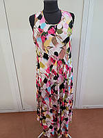 Плаття жіноче без рукавів, Ламбада, штапель, SAIMEIQI розмір XL5