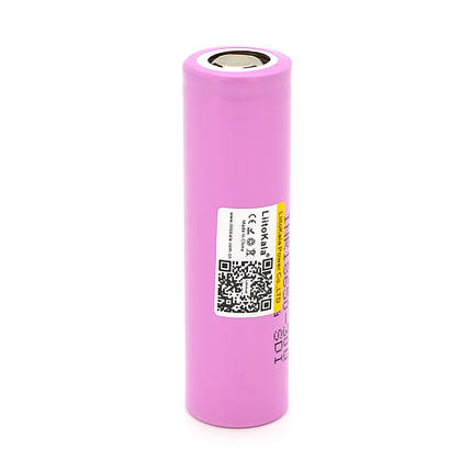 Акумулятор 18650 Li-Ion LiitoKala Lii-30Q, 3000mah (2900-3100mah), 27A, 3.7V (2.5-4.25V), Pink, PVC, фото 1