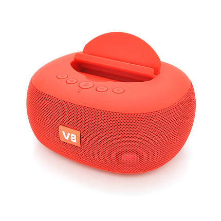 Колонка DV08 Bluetooth 4.1 до 10m, 2х5W, 4Ω, 1200mAh, ≥90dB, TF card/USB, DC 5V, Red, фото 1