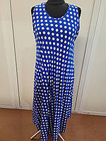 Плаття жіноче без рукавів, Ламбада, штапель, SAIMEIQI (розмір 5XL)