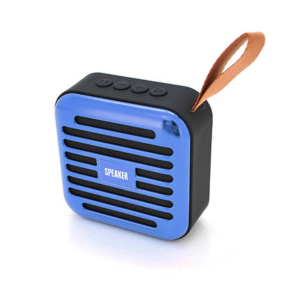 Колонка T5-S Bluetooth 4.1 до 10m, 1х3W, 4Ω, 600mAh, ≥90dB, TF card/USB, DC 5V, Blue, фото 1