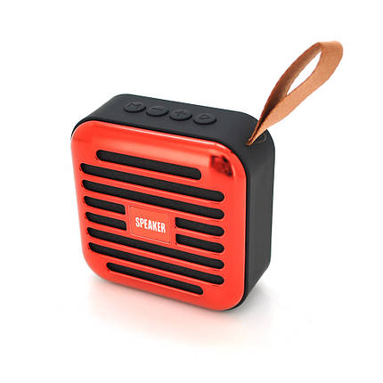 Колонка T5-S Bluetooth 4.1 до 10m, 1х3W, 4Ω, 600mAh, ≥90dB, TF card/USB, DC 5V, Red, фото 1