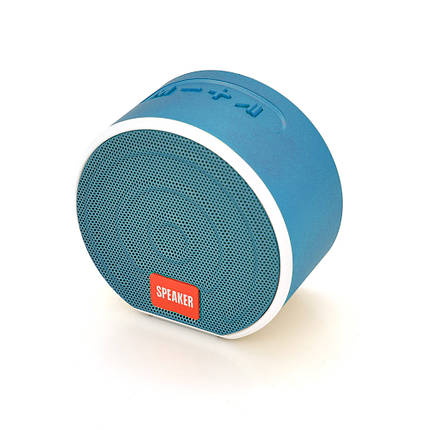 Колонка T8 Bluetooth 4.1 до 10m, 1х3W, 4Ω, 600mAh, ≥90dB, TF card/USB, DC 5V, Blue, фото 1