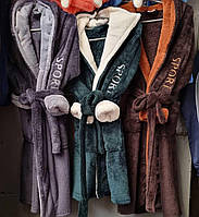 Халат махровий дитячий на хлопчика від 6 до 14 років