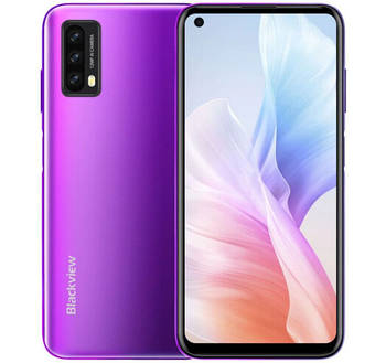 Смартфон Blackview A90 4/64Gb Purple, 2sim, экран 6.39" IPS, 8 ядер, 12+2+0.3+0.3/8Мп, 4250mAh, 4G (LTE)