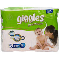 Оригінал! Подгузники Giggles Premium Junior 11-25 кг 36 шт (8680131201617) | T2TV.com.ua