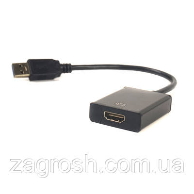 Promo Ціна! Перехідник USB 3.0 M to HDMI female PowerPlant (CA910373) - тільки на ZaGrosh.com.ua, фото 1