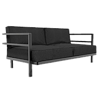 Софа Papatya Loca Sofa LS02 корпус антрацит/тканина EDEN ANT_00555. Довжина/ширина/висота: 156 x 78 x 68,5 см