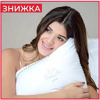 Подушка квадратная для сна с микрофибры мягкая гипоаллергенная SUPER SOFT 50x70см не впитывает влагу белая