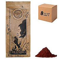 Ящик Свежеобжаренного Кофе ORSO Colombia, моносорт, кофе молотый, 500 г (в ящике 8 шт)