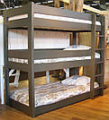 Ліжко триярусне дерев'яне "Вектор" від виробника, фото 2
