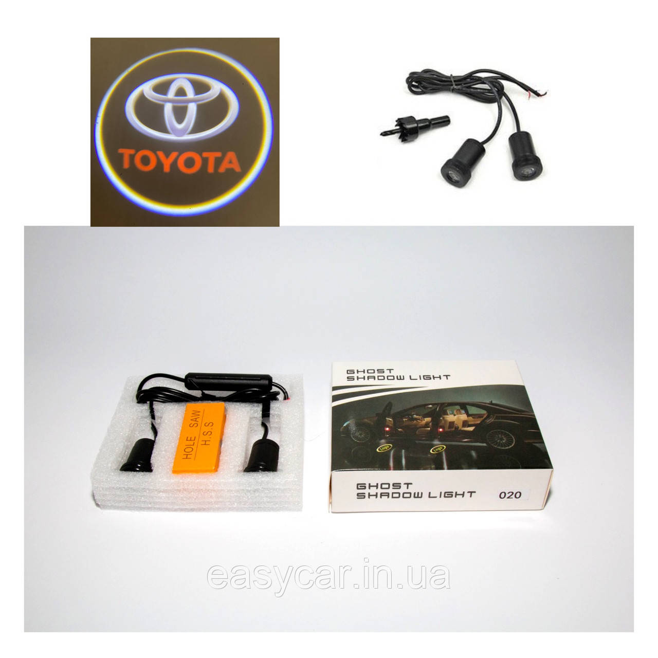 Логотип підсвітка дверей Тойота Lazer door logo light Toyota