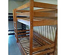 Двоярусне ліжко "Ажур" із натурального дерева, фото 5